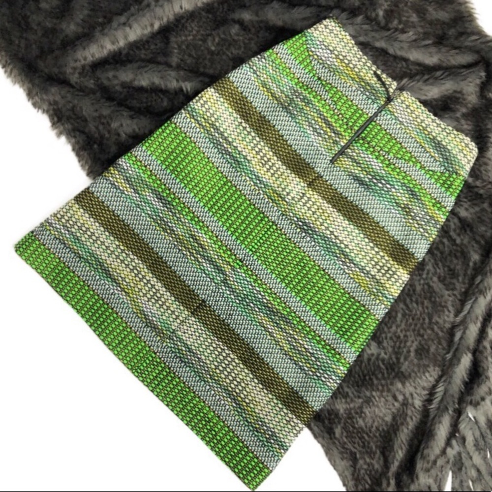 Anthropologie Leifsdottir Green Tweed Jade Skirt - Picture 3 of 5